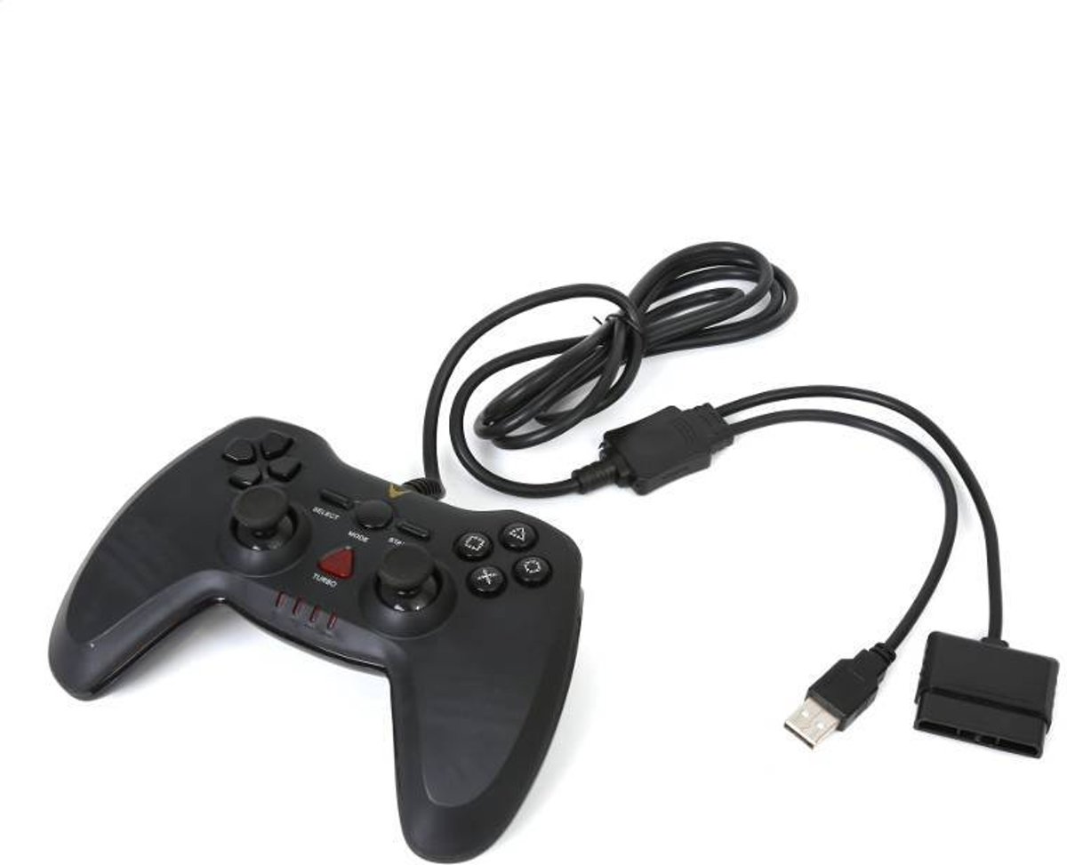 Omega Gamepad/Controller Warrior Zwart Geschikt voor de PS3 / PS2 / PC/COMPUTER [42401]